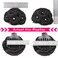 HANNE Clip in Fake Hair Bun for Women Black Chignon with Rhinestone Synthetic Tress Claw In Ponytail Hair Extension Updo Hairpiece Hair Buns Hair Piece (Black Chignon with Rhinestone)