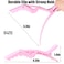 10 Pcs Alligator Hair Clip for Styling Sectioning - Salon Hair Clip for Thick Hair, Plastic Hair Styling Clip with Wide Teeth &amp; Double-Hinged Design (Pink)