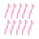 10 Pcs Alligator Hair Clip for Styling Sectioning - Salon Hair Clip for Thick Hair, Plastic Hair Styling Clip with Wide Teeth &amp; Double-Hinged Design (Pink)