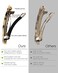 Hair Barrettes for Women, 8 Pcs Barrettes for Fine Thin Thick Hair, 3 Inch Acetate Small Clips Barrette No Slip, French Tortoise Shell Womens Girls Accessories