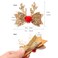 4PCS Christmas Hair Clips, Cute Christmas Hair Clips Reindeer Antlers Barrettes for Kids Xmas Hairpins Deer Antlers Hairclips Hair Accessories for Girls and Women