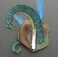 Handmade Bohemian Peacock Feather Hair Clip Hair Accessory Elegant Showgirl Headpiece Hair Pin Wedding Dance Party Headwear Headdress (E#)