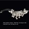 Large Elegant Hair Barrettes for Women Girls Spring Clip Flower Tassel Design Sparkly Glitter Rhinestone Hairpin Crystal Hair Clip Hair Accessories (Purple)