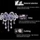 Large Elegant Hair Barrettes for Women Girls Spring Clip Flower Tassel Design Sparkly Glitter Rhinestone Hairpin Crystal Hair Clip Hair Accessories (Purple)