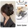 Metal Spider Shark Hair Clips - Cute Ponytail Holders for Thick or Thin Hair, Non-Slip Punk Black Claw Clips, Halloween Hair Accessories (1Pc)