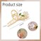 Flower Metal Hair Clips for Women White Lily Floral Gold Hair Claw Clips Non Slip Strong Hold Jaw Clips Fashion Hair Accessories Decorations for Thick Thin Curly Hair 1Pcs