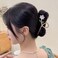 Flower Metal Hair Clips for Women White Lily Floral Gold Hair Claw Clips Non Slip Strong Hold Jaw Clips Fashion Hair Accessories Decorations for Thick Thin Curly Hair 1Pcs