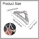 Triangle Hair Claw Clips Metal Hair Clip Exquisite Silver Geometry Designs Hair Jaw Clips Large Fashion Style Hair Clip for Thick/Thin Hair Accessories for Women Girls 1Pcs