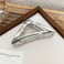Triangle Hair Claw Clips Metal Hair Clip Exquisite Silver Geometry Designs Hair Jaw Clips Large Fashion Style Hair Clip for Thick/Thin Hair Accessories for Women Girls 1Pcs