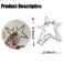 Star Hair Claw Clips Metal Silver Hair Clips Large Non-Slip Sparkly Headdress Hair Clip for Thick/Thin Hair Jaw Clips Hair Strong Grip Clips Hair Accessories for Women Girls 1Pcs