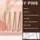 YGDZ Bobby Pins Set, Hair Pins, Hair Clips Kit, 2Inch Bobby Pins Brown Hair, Black, Blonde Hair, U Shaped Hair Pins for Buns, French Pins, Snap Hair Clips, Hair Barrettes, Hair Accessories for Women