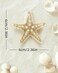 Starfish Hair Clips Mermaid Hair Accessories Women Mermaid Costume Accessories, Starfish Hair Pins with Face &amp; Body Chunky Glitter