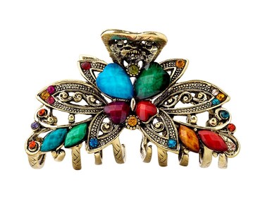 MINACHI Bohemian Retro Style Butterfly Hair Claws, Hair Clip, Alloy Resin Multicolor Hair Accessories for Women