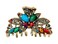 MINACHI Bohemian Retro Style Butterfly Hair Claws, Hair Clip, Alloy Resin Multicolor Hair Accessories for Women