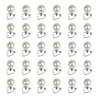 30-Piece Mini Pearl Hair Clip Set for Women, Elegant White Pearl Hair Pins, Versatile Hair Barrettes for Girls and Brides