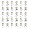 30-Piece Mini Pearl Hair Clip Set for Women, Elegant White Pearl Hair Pins, Versatile Hair Barrettes for Girls and Brides