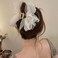 2PCS Mesh Bowknot Claw Clips, Black Bow Claw Clips for Women, Tulle Ribbon Hairbows, White Chiffon Hair Clips, Bow Hair Claw Clip, Black Tulle Ribbon Claw Clip, Elegant Hair Accessories Hairclips