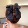 2PCS Mesh Bowknot Claw Clips, Black Bow Claw Clips for Women, Tulle Ribbon Hairbows, White Chiffon Hair Clips, Bow Hair Claw Clip, Black Tulle Ribbon Claw Clip, Elegant Hair Accessories Hairclips