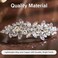 4 Pieces Bridal Hair Clip for Prom Rhinestone Wedding Hair Clips with Pearls Silver Diamond Barrette Jewelry Fancy Hair Accessories for Women Brides Bridesmaids and Hairstyles at Weddings