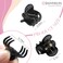 Mini Hair Clips, Non-Slip Small Plastic Short Hair Claw Accessories for Women Girls 50 pcs (Black)