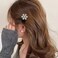 Christmas Snowflake Hair Clips, 4 Pcs Rhinestone Barrettes, Flocking Alligator Clips, Holiday Gift Set