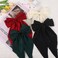 Hair Bows For Women Girls, 4PCS Large Bowknot Hair Accessories, Silk Satin Hair Ribbon With Long Tails, Aesthetic Bow Hair Metal Clips For Daily, Parties, Traveling(Black, Beige, Red, Green)