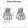 AEGYPIUS Skeleton Hair Clip, 2 Pcs Skeleton Hand Hair Clip Skeleton Hair Clips for Women, Skeleton Hand Hair Clips Skeleton Clips for Hair Skeleton Hands Hair Clips Skeleton Claw Clip Halloween Clips