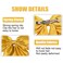 Jumbo Silky Satin Bowknot Hair Slides with Long Tails for Women and Girls - Metal Clips and Hairpins Accessories (Yellow)