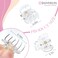 Small Hair Clips Tiny Claw Clips, Fine Thin Hair Accessories Plastic Mini Clamps Clip for Women Little Girl Styling, Non-Slip Strong Grip Jaw 50pcs (Clear)