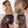 AEGYPIUS Moon Hair Clip, 3 Pcs Silver Moon Hair Accessories Rhinestone Hair Clips, Moon Hair Pin Sailor Moon Hair Clips Star Hair Pins Celestial Hair Accessories Moon Star Clips with Sparkly Crystals