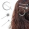 AEGYPIUS Moon Hair Clip, 3 Pcs Silver Moon Hair Accessories Rhinestone Hair Clips, Moon Hair Pin Sailor Moon Hair Clips Star Hair Pins Celestial Hair Accessories Moon Star Clips with Sparkly Crystals