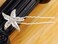 Contemporary Inspired Silver Metal Tone Carved Five Legged Star Fish Single Hair Pin for Women