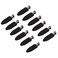 minihope 12 pieces No Bend Hair Clips, Curl Pin Clips, No Crease Hair Clips for Makeup Application，2022 style, non-slip.Hair won't get caught between plastic attached to metal. (Black)&hellip;
