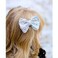 Evild Sequins 5" Hair Bow Sparkly Large Bows Hairpins Party Glitter Hair Barrettes Bowknot with Alligator Clip for Women (Silver)