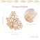 Fall Hair Clips for Women Metal Gold Hollow Maple Leaf Design Hair Claw Clips Fall Leaves Hair Accessories for Thanksgiving Day Elegant Gold Hair Clip Hair Barrettes for Hair Styling Hair Supplies