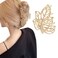 Fall Hair Clips for Women Metal Gold Hollow Maple Leaf Design Hair Claw Clips Fall Leaves Hair Accessories for Thanksgiving Day Elegant Gold Hair Clip Hair Barrettes for Hair Styling Hair Supplies