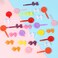 BENBO Colorful Plastic Hair Barrettes, Clips and Pins, 60 Pieces Bow and Bowknot Hairpins for Girls and Women (Random Color)