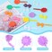 BENBO Colorful Plastic Hair Barrettes, Clips and Pins, 60 Pieces Bow and Bowknot Hairpins for Girls and Women (Random Color)