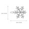 Beaupretty 6 Pieces Christmas Snowflake Hair Pins Rhinestone Snowflake Hair Clips Alloy Bobby Winter Hair Barrettes for Women Girls