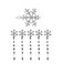 Beaupretty 6 Pieces Christmas Snowflake Hair Pins Rhinestone Snowflake Hair Clips Alloy Bobby Winter Hair Barrettes for Women Girls