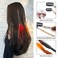 Feather Hair Clips Handmade Hippie Feather Extensions with Clip Comb Tribal Feather Braided Beads Headdress 6 PCS