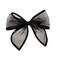 Black Bow Hair Clips for Women Girls Rhinestone Ribbon Bowknot Spring Hair Clips for Long Thick Hair French Tulle Bow Ponytail Holder Nonslip Metal Hair Barrette Snap Hairpins Hair Accessories