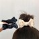2Pcs Modern Retro Bow Hair Clips for Women Girls, Black White, Claw Clip, 1 Count (Pack of 2), Female, All Hair Types, Fabric, Wedding Birthday Halloween Christmas