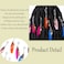 Bohend Dreadlocks Hair Clips 8 Pieces Feather Pendant Dreadlock Braid Hairwear Hair Charms Hair Jewelry Accessories for Women and Girls