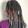 Bohend Dreadlocks Hair Clips 8 Pieces Feather Pendant Dreadlock Braid Hairwear Hair Charms Hair Jewelry Accessories for Women and Girls