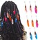 Bohend Dreadlocks Hair Clips 8 Pieces Feather Pendant Dreadlock Braid Hairwear Hair Charms Hair Jewelry Accessories for Women and Girls