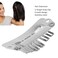 YUYTE 50 Pieces Wig Clips U shape Metal Clips Stainless Steel Snap Clips 6 Teeth Combs Clips with Soft Rubber for Hair Extensions U Shape Snap Clips For Hair Extensions Tool