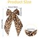 Hair Bows for Women, Leopard Satin Bows Big Leopard Bow Hair Clips with Long Tail Leopard Hair Accessories for Women and Girls Ponytail Hair