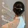 4PCS Hair Clip, Pearl Decor Banana Clip French Style Twist Hair Barrette Non Slip Jaw Hair Claws Hair Accessories