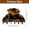 WILLBOND 6 Pieces Medium Hair Claw Clips for Thin Hair 2.6 Inch Tortoise Shell Clip Banana Jaw Hairpin French Style Barrettes Head Accessories for Women Girls(Vivid Patterns)